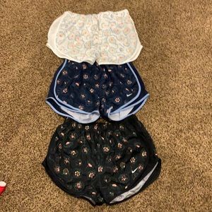 3 pairs of nike shorts they all come together